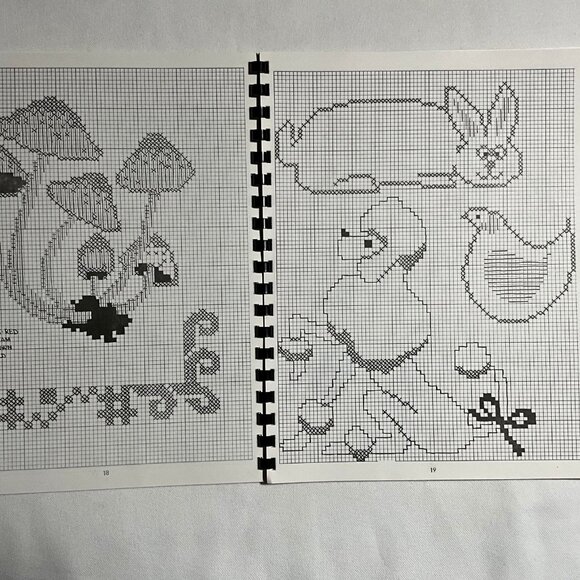 Doris Drake Needlework Designs II Book Animals Dog Butterfly Owl Mushrooms - Picture 4 of 5